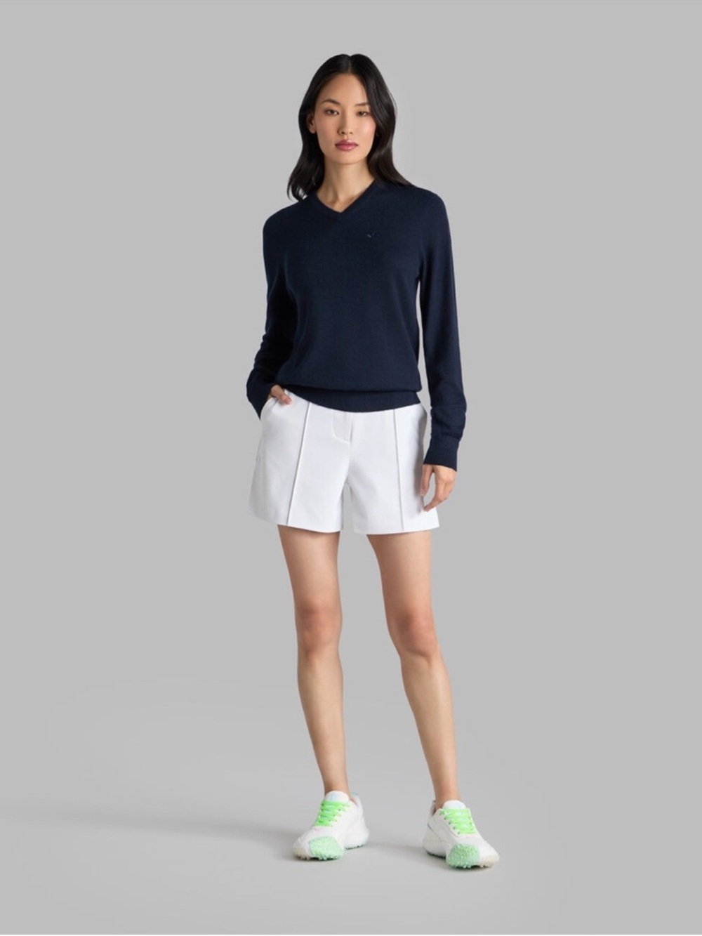 G/Fore Shadow Stretch Tailored Golf Shorts Chalk White Size 2 NWT